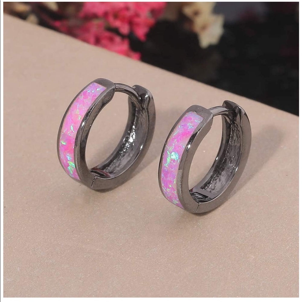 Gold plated huggie earrings